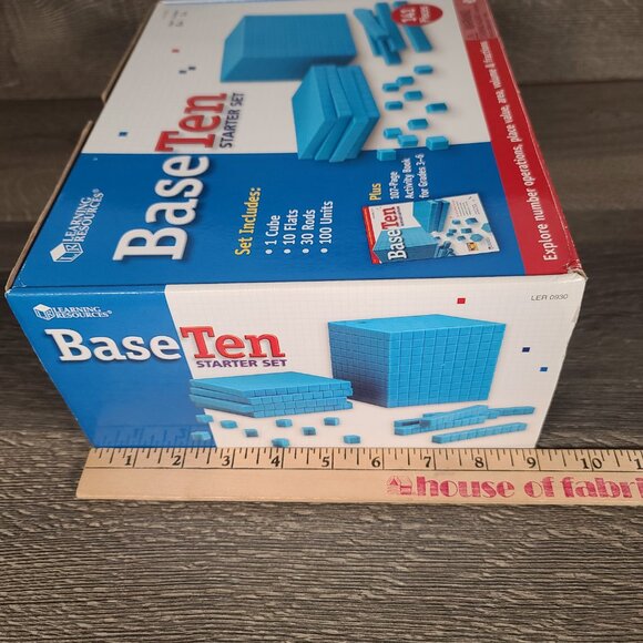 161-Piece Interlocking Base Ten Starter Set for Engaging Early Math Learning - Picture 13 of 14